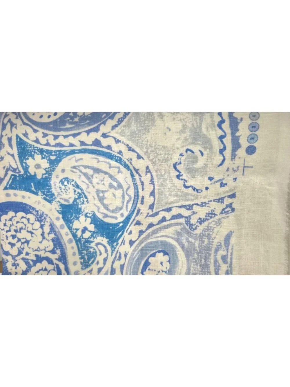 Belle Maison 3.375 Y Pippa Sapphire Blue Fabric Cotton Discontinued Paisley Home
